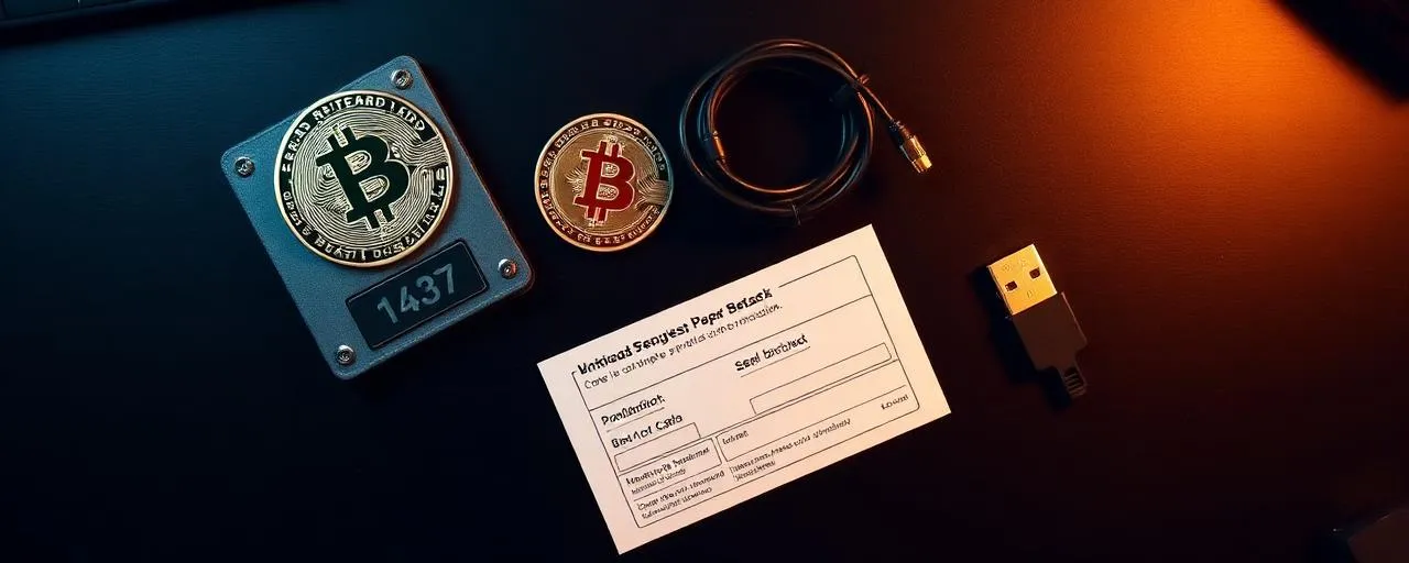 Bitcoin Sicherheits-Setup mit Hardware Wallet und Metall Backup