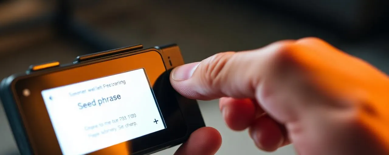 Seed Phrase Wiederherstellung auf Hardware Wallet